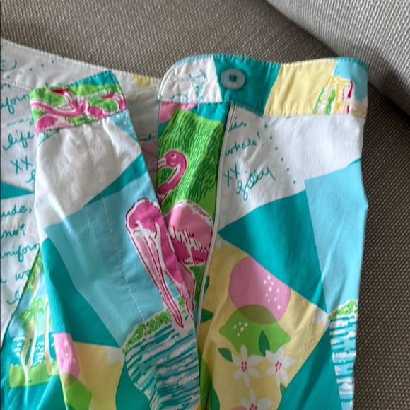 Vintage Lilly Pulitzer Tropical Crop Pants - Picture 4 of 6